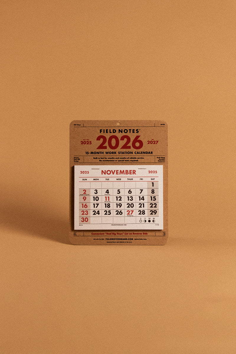 Calendrier Workstation, Field Notes